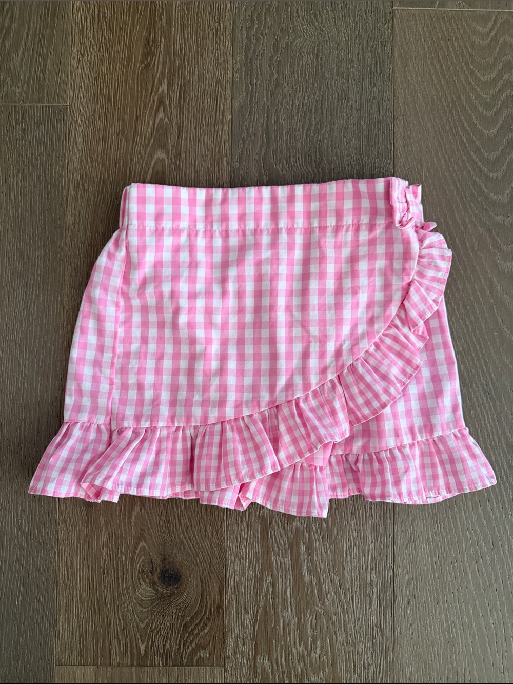 Girls Rare Editions pink plaid skort. Size:5T. Gently Used.